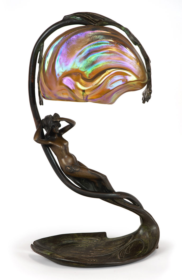 Art Nouveau Lamp by - Kirkland Museum